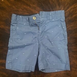 Crown and Ivy Blue Shorts with Swordfish  Pattern